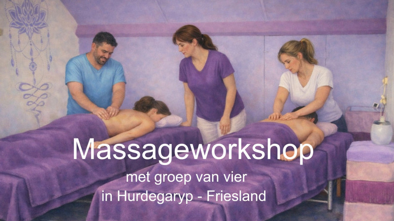 Massage workshop voor groep van vier