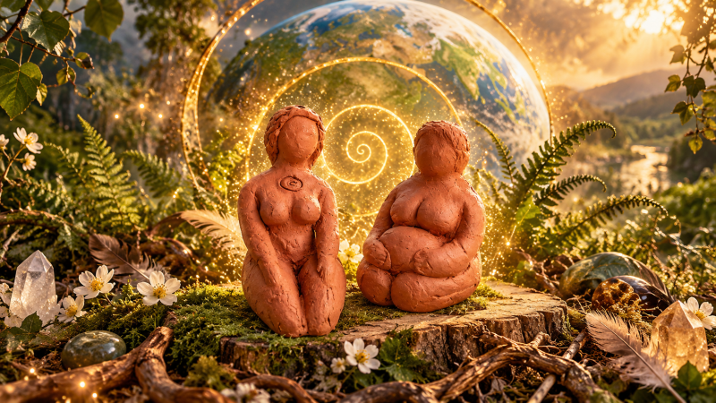 Vrouwencirkel klei je Oergodin 🧘‍♀️