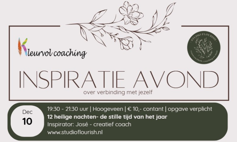 Inspiratie avond: De 12 heilige nachten