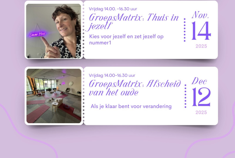 GroepsMatrix 12 december. Afscheid van het oude