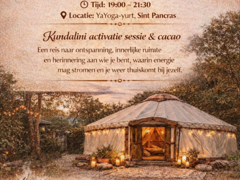 Cacao&Kundalini Activatie Sessie  - Cérémonie de cacao, Voyage Intérieur