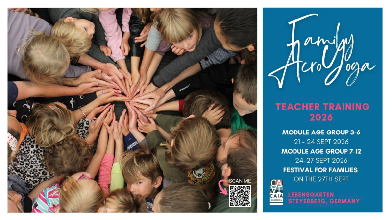 Family Acroyoga teacher training 2026 at Caia Germany