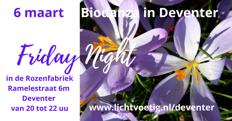 Friday Night biodanza in Deventer
