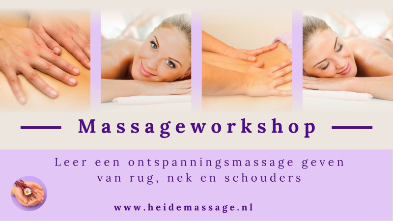 Massageworkshop voor vrouwen - Rug, nek en schouders - Ateliers pour femmes, Massage, Cours