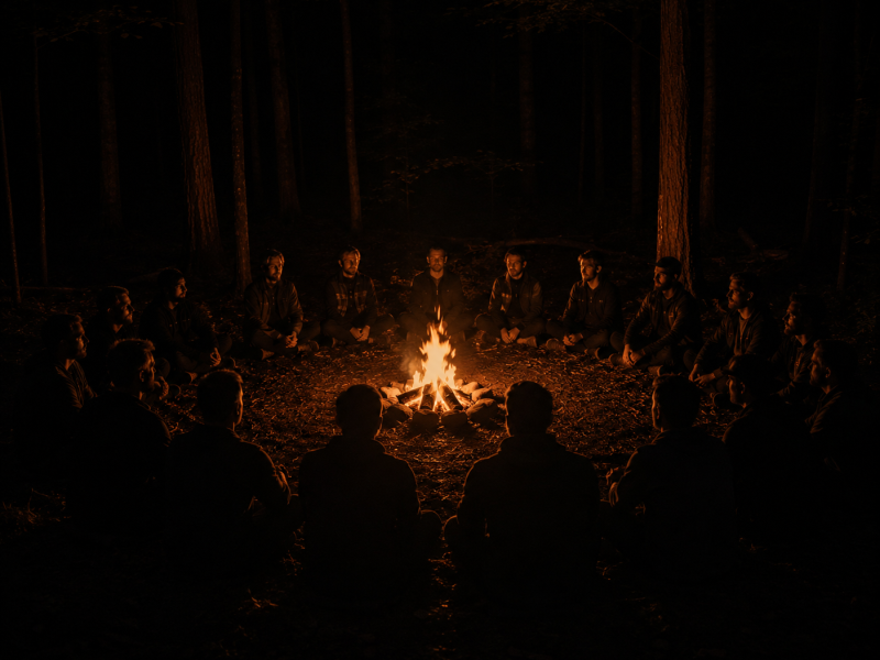 Kamperen voor Mannen - Gatherings, Mannencirkels