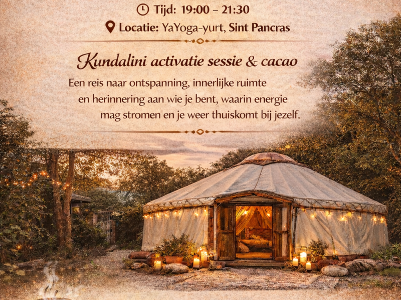 Kundalini Activatie Sessie & cacao