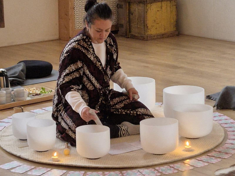 Yin Yoga en klankschalen