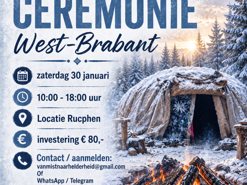 Zweethut INIPI Ceremonie Rucphen