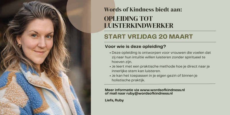 Opleiding tot Luisterkindwerker via Words of Kindness - Guérison, Travail énergétique, Relations