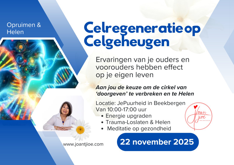 Celregeneratie op Celgeheugen - energetisch reset op Celniveau