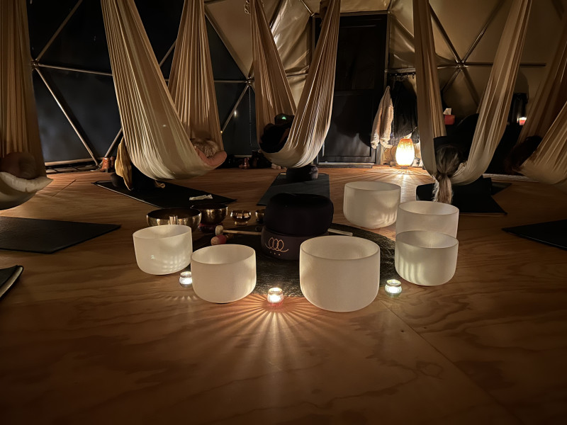 Aerial klankbad Gemert - Sound Healing, Sound Bath, Relaxation