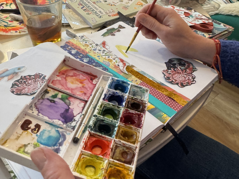Creative Ceremony –Art journaling  Women’s Circle
