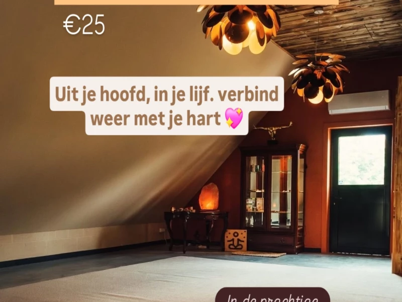 Workshop: uit je hoofd, in je lijf. Verbind met je hart 💕