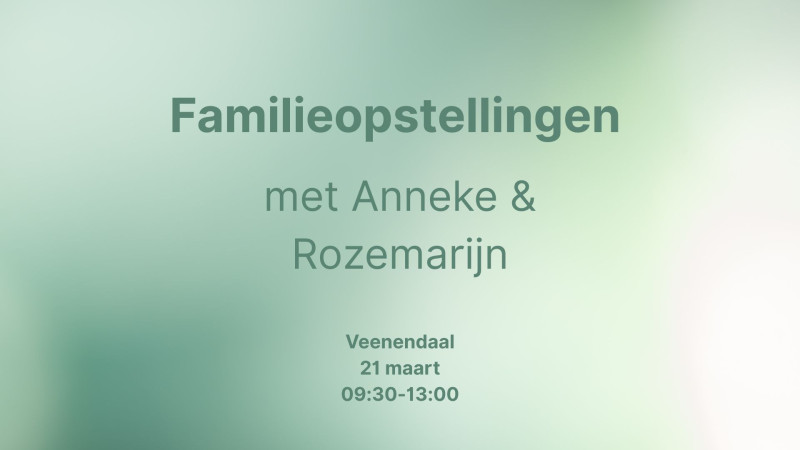 Familieopstellingen ochtend Veenendaal