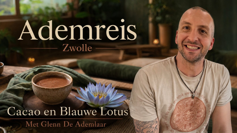 29 Aug: Ademreis met cacao en blauwe lotus in Zwolle🪷  - Cacao ceremonie, Ademcirkel, Ademwerk