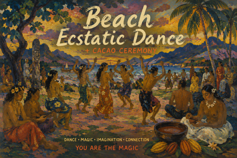 ECSTATIC BEACH DANCE + CACAO CEREMONY