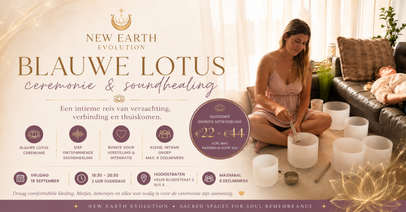 Blue lotus ceremony with soundhealing