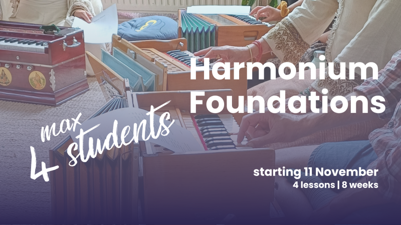 Harmonium Foundations - starting 11 November