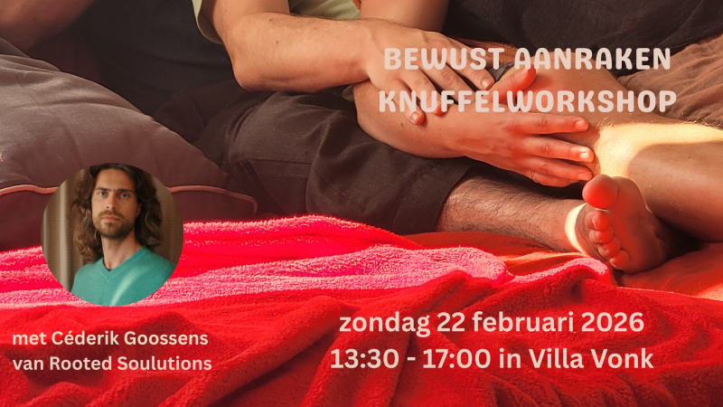 Bewust aanraken februari Gent (knuffelworkshop) - Cuddle Workshops, Embodiment, Body Awareness
