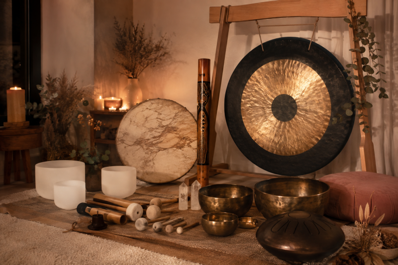 Soundhealing - Klanksessie - Unieke beleving om diep te ontspannen - Klankreis, Klankschalen, Soundhealing