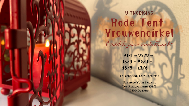 🌚🩸Rode tent🩸🌚 Vrouwencirkel - Ontdek jouw Orakelkracht