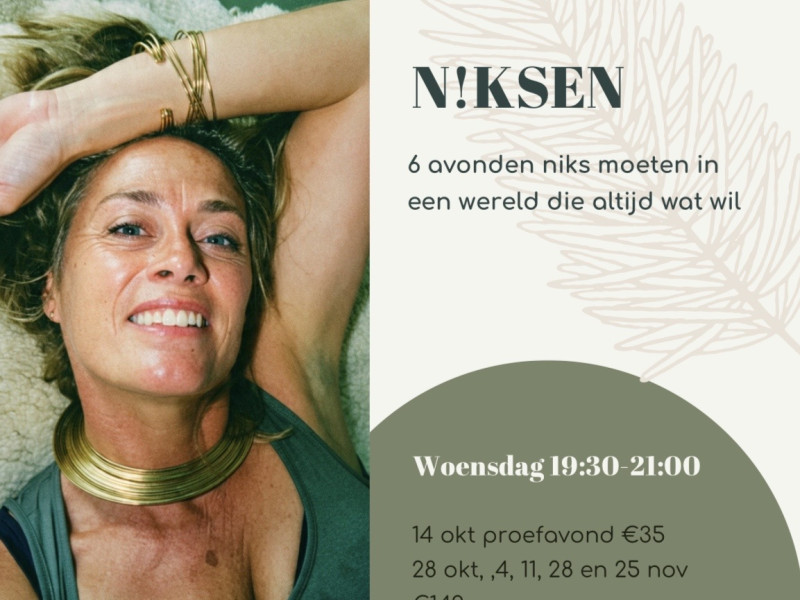 N!KSEN - niets moeten in een wereld die altijd iets wil - Zangcirkel