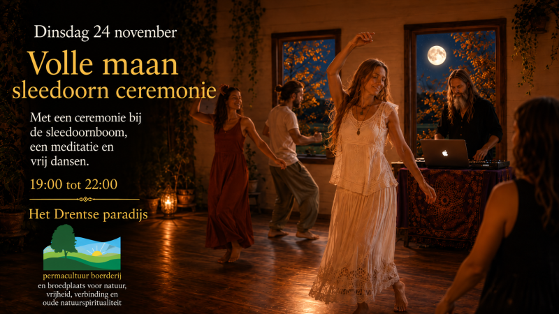 Een volle maan ceremonie met cacao en vrije dans - Vrije Dans, Volle Maan, Ecstatic Dance