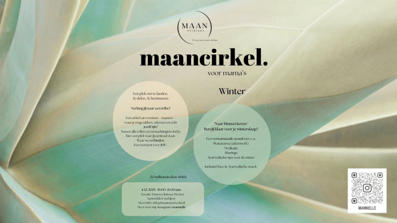 Maancirkel voor mama's- Naar binnen keren in de winter