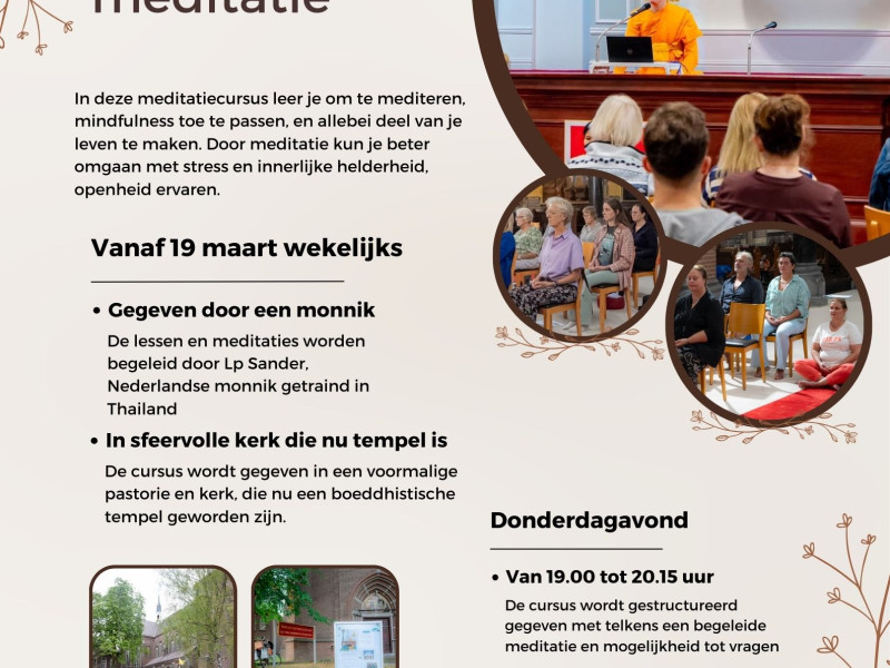 Cursus introductie tot Dhammakaya-meditatie in maart 2026