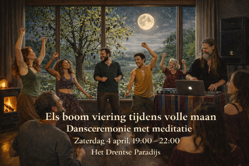Een volle maan ceremonie met cacao en vrije dans - Danse libre, Pleine lune, Ecstatic Dance
