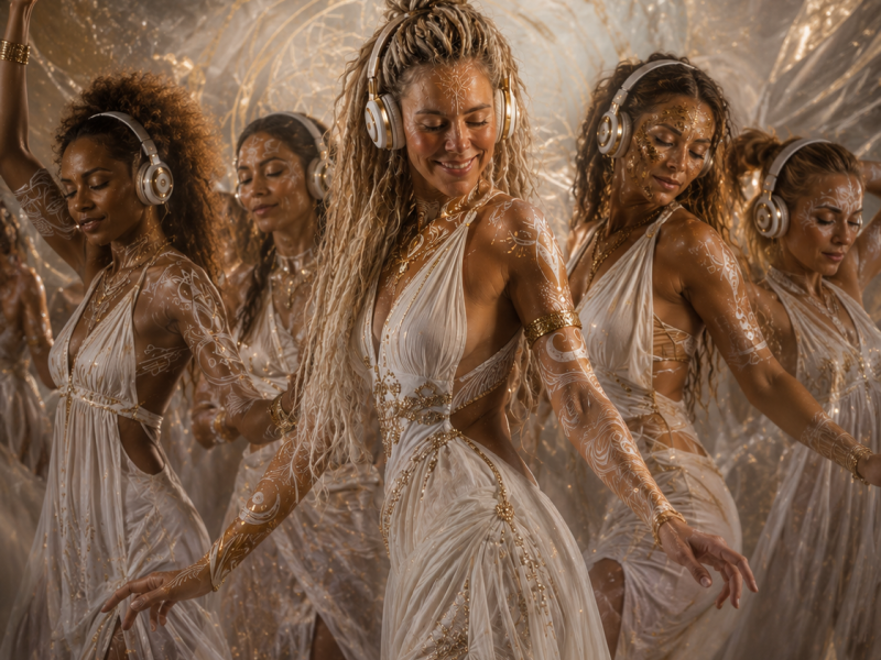 The heat is on ! Workshop bodypaint, cacaoceremonie & silent dancing