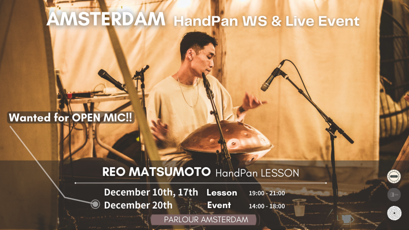 Expolore the HandPan - Workshop for ALL LEVEL by REO MATSUMOTO