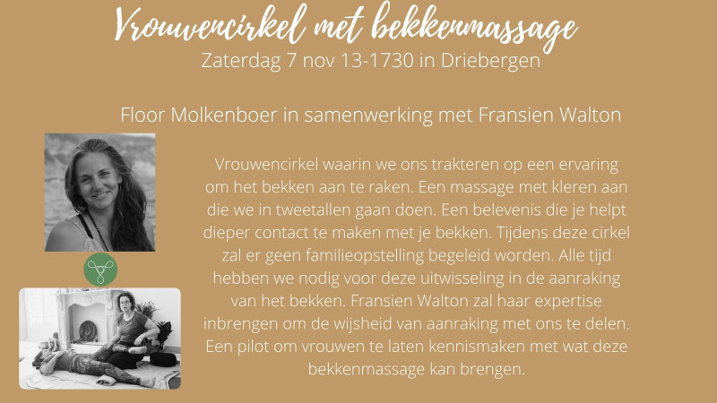 Vrouwencirkel met bekkenmassage 