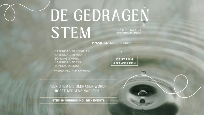 ✨"De Gedragen Stem" Groepstraject Stembevrijding