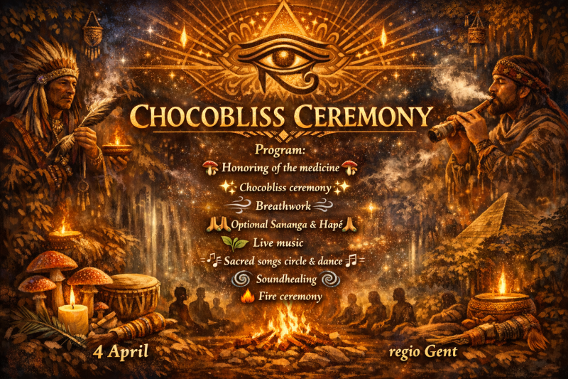 🍄Chocobliss Ceremonie🍄 - Plantmedicijn, Ademcirkel, Live muziek