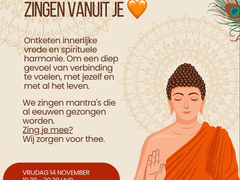 Mantrazingen iedereen welkom