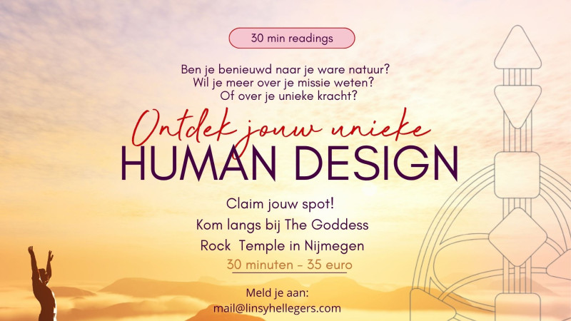 30 min Human Design reading! Stel je vraag.