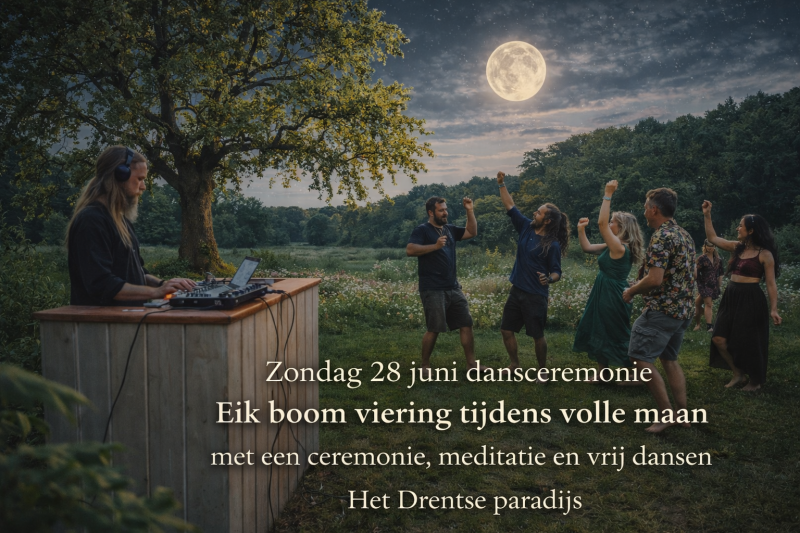 Een volle maan ceremonie met cacao en vrije dans - Danse libre, Pleine lune, Ecstatic Dance
