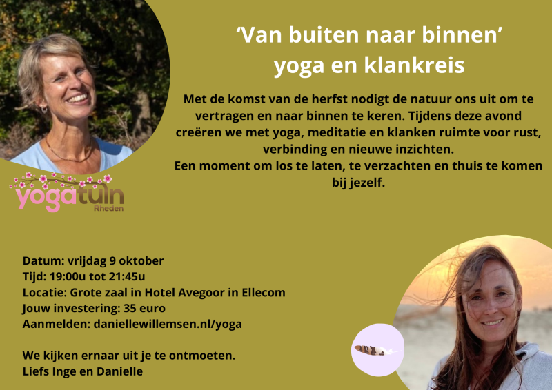 Yoga en Klankreis van buiten naar binnen