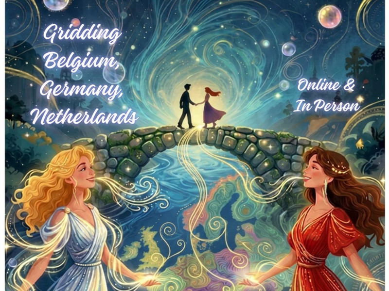 One day In Person Gridplay Adventure:Bridging Europia (NL,DE,Eng, Be) - Meditatie, Natuur, Lichttaal