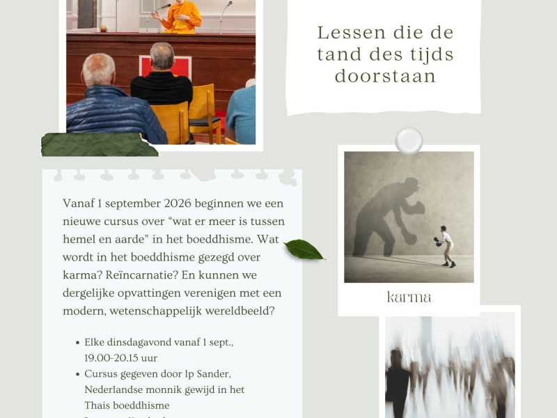 Cursus Karma – Lessen die de tand des tijds doorstaan