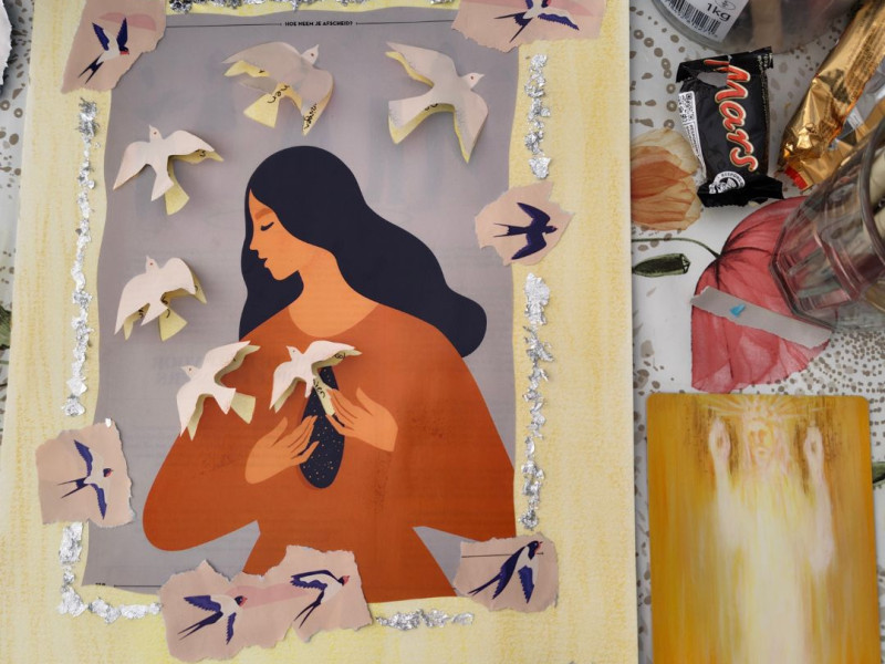 Art journaling in Hillegom