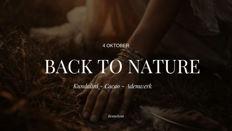 Back to Nature ceremony