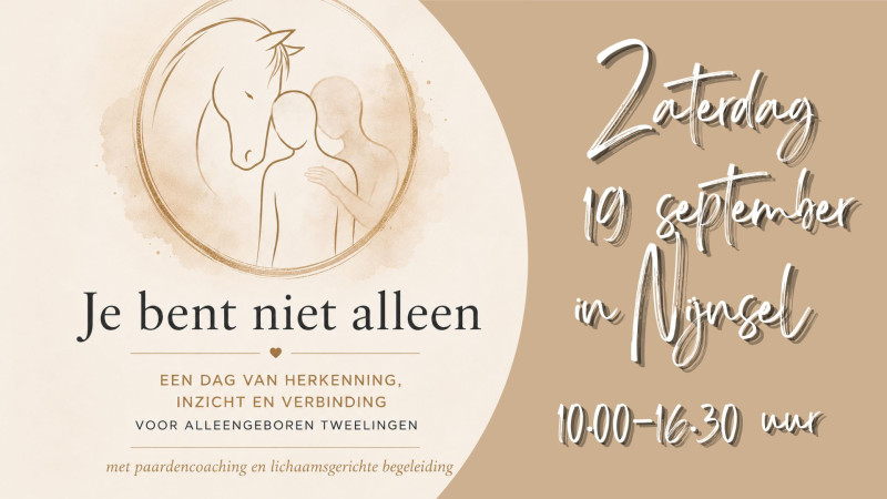 Je bent niet alleen - een dag voor alleengeboren tweelingen