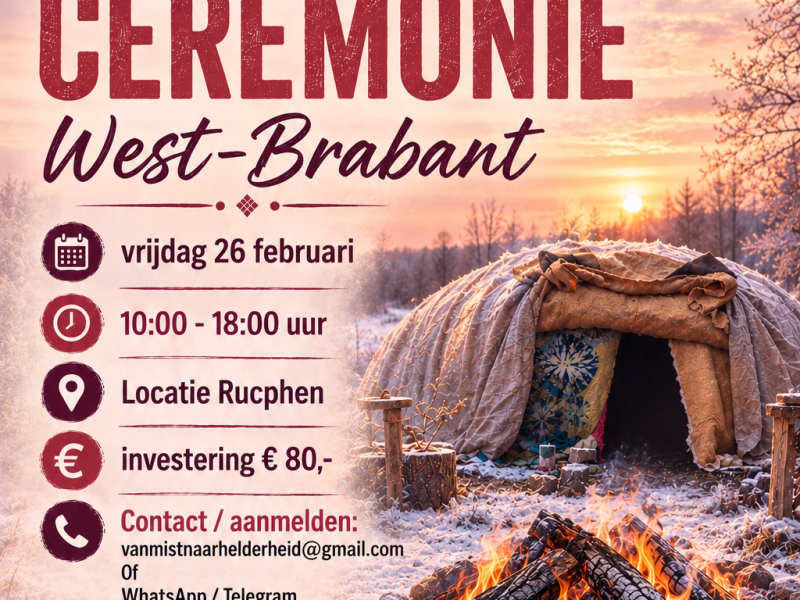Zweethut INIPI Ceremonie Rucphen