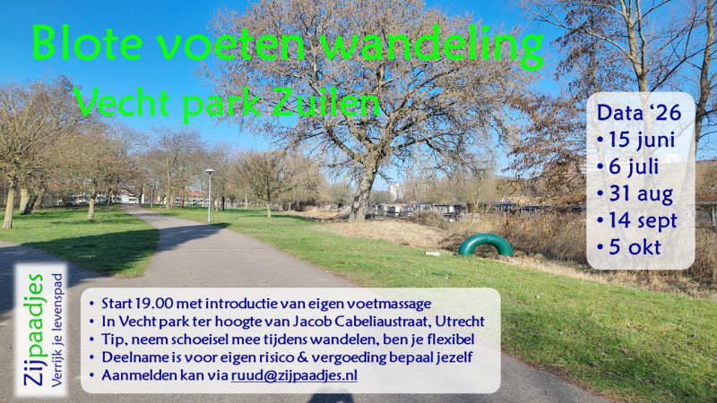 Vrije voeten wandeling Utrecht