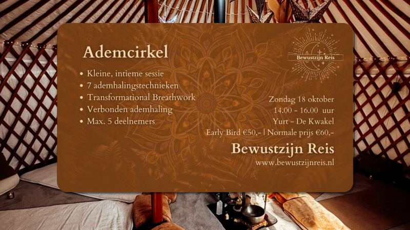 VOL | Ademcirkel zondag 18 oktober