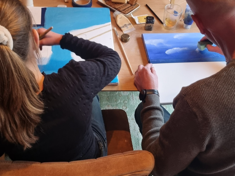 Ouder & Kind workshop canvas schilderen