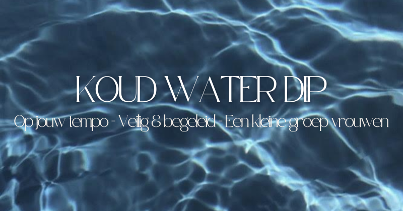 Koud water dip voor Vrouwen  🌊