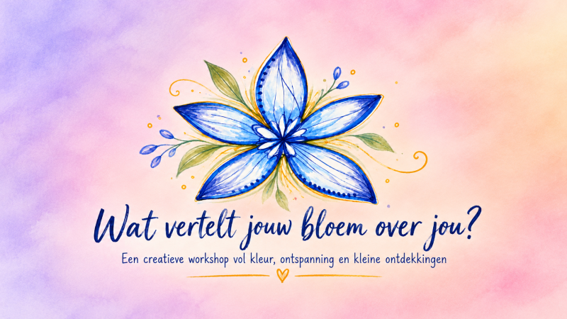 Wat vertelt jouw bloem over jou? – Workshop intuïtief tekenen